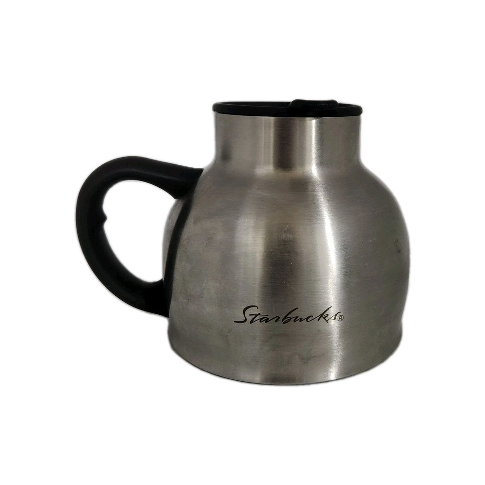 Starbucks Stainless Steel Chubby Mug with Lid Non-slip Bottom 16 ounces